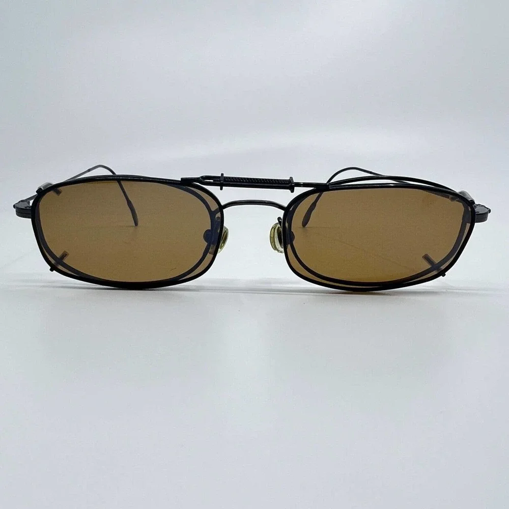 Calvin Klein 145‎ 568 Eyeglasses FRAME Clip On Sungglasses Italy H8809